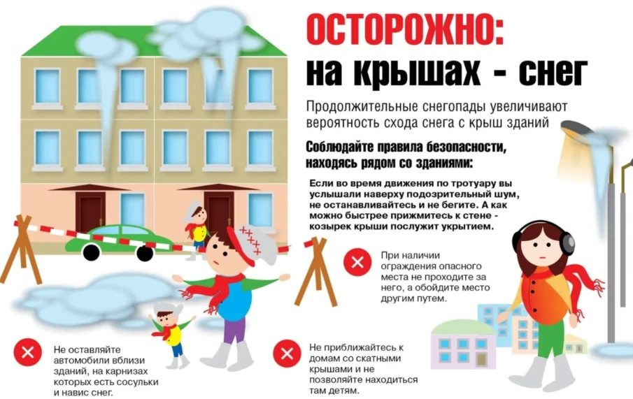 Осторожно! Сход снега!